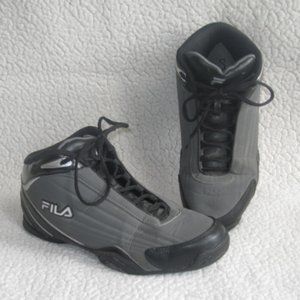 Fila Black/Gray/Silver High Top Shoes